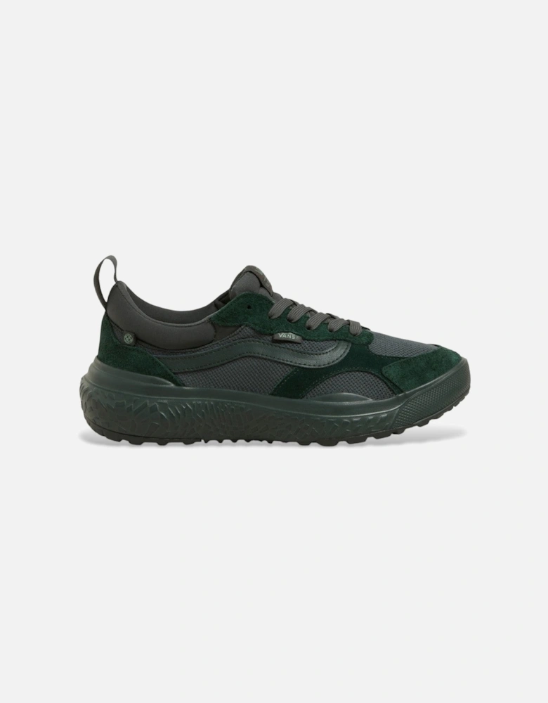 Leather Sneakers with Round Toe and Rubber Sole