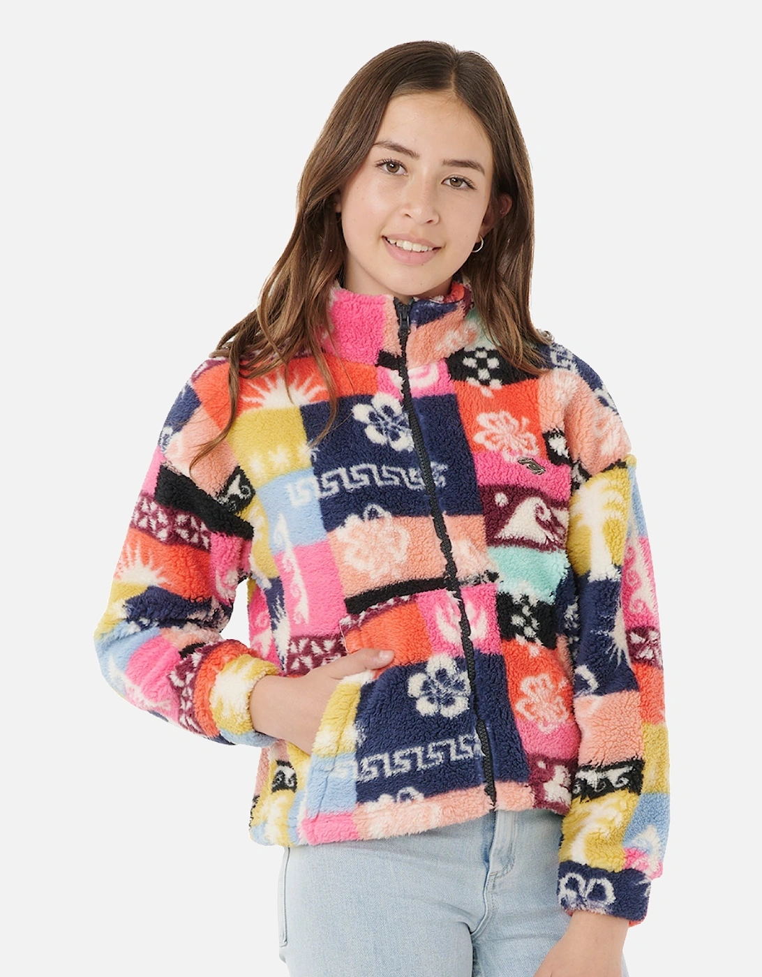 Rip Curl Kids Keepsakes Patterned Polar Full Zip Fleece, 2 of 1