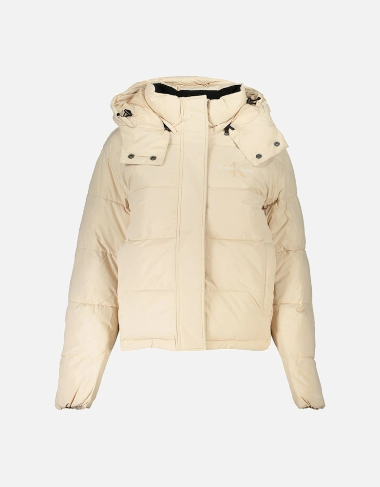 Cropped Hooded Puffer Jacket