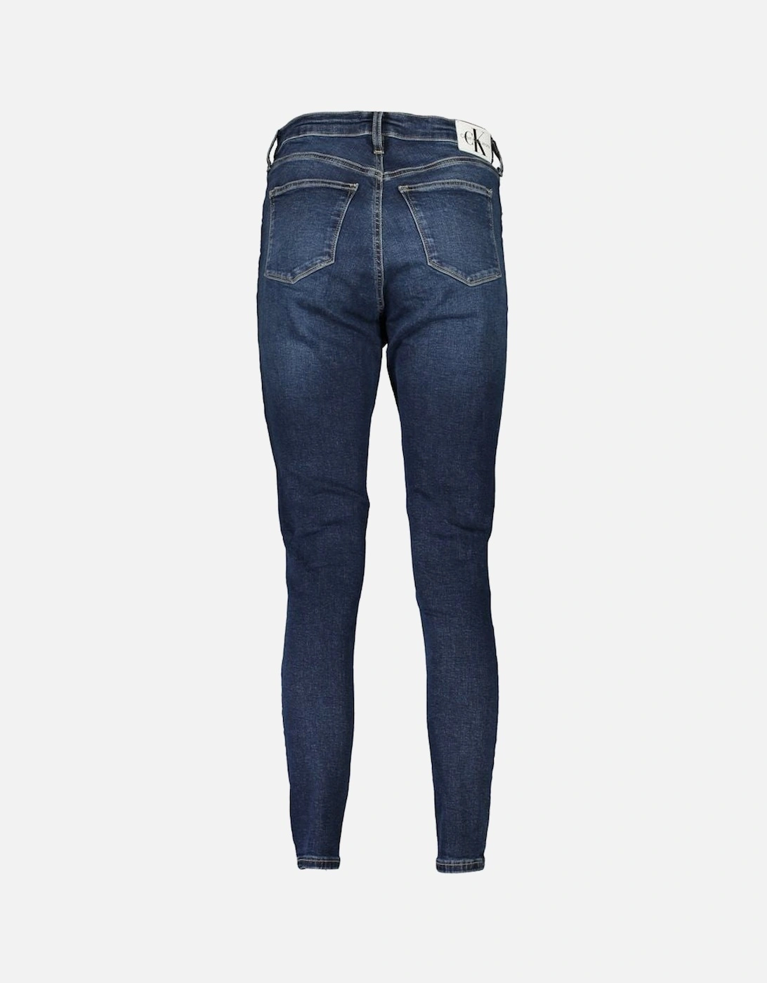 Womens High Rise Skinny Jeans Blue