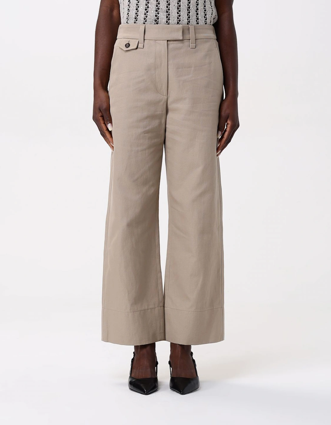 Wide Leg Cotton Pants