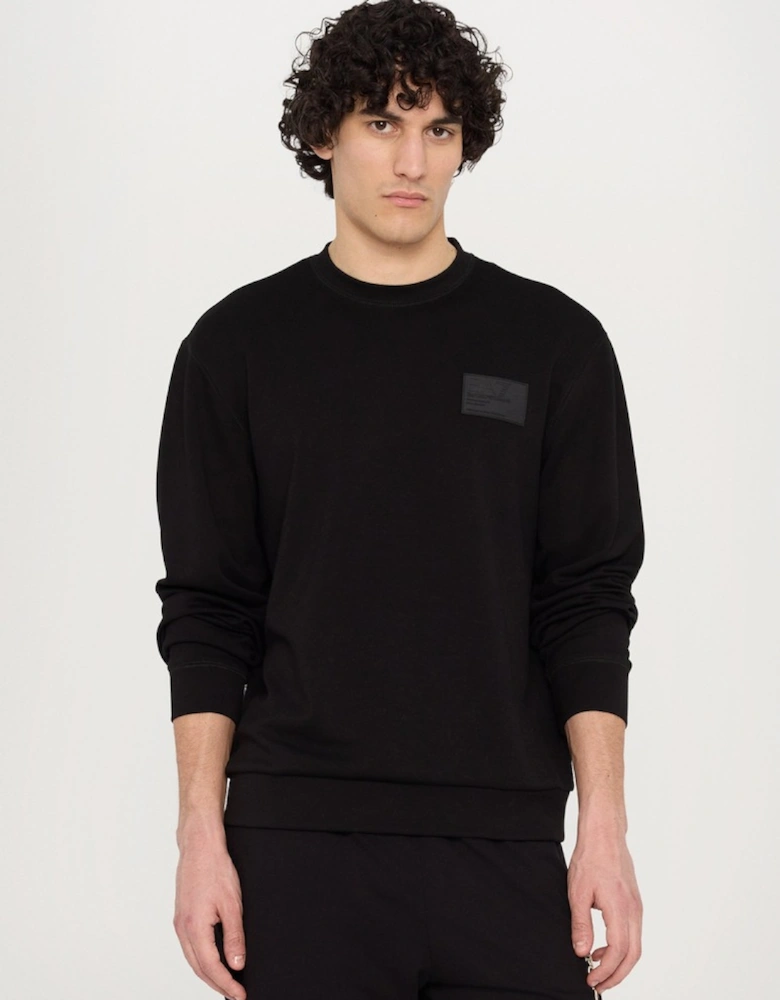Rectangular Logo Sweatshirt - Black