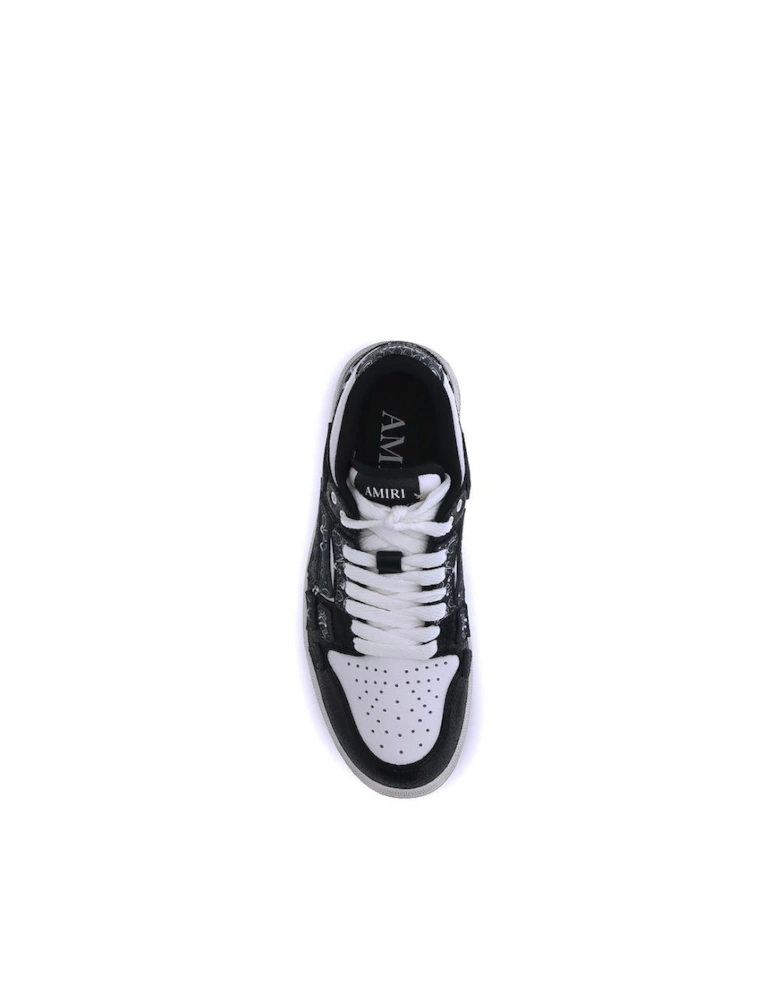 Bandana Motif Lace-Up Sneakers