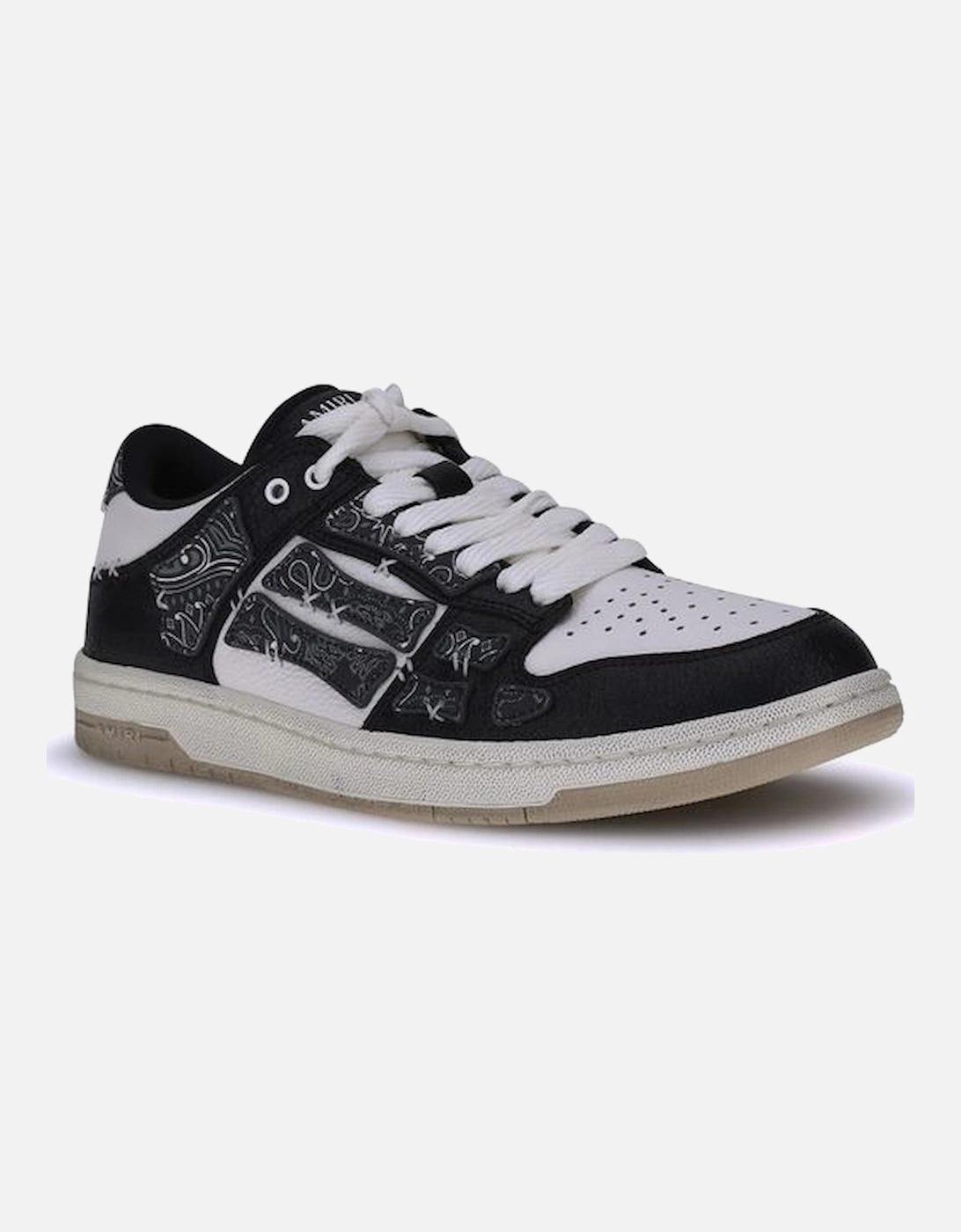 Bandana Motif Lace-Up Sneakers