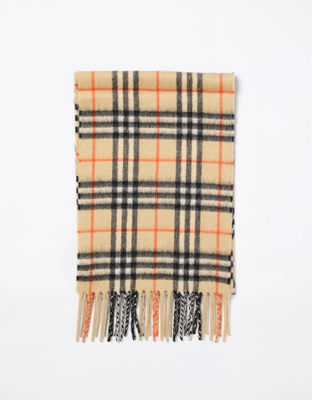 Plaid Wool Scarf with Fringe, 4 of 3