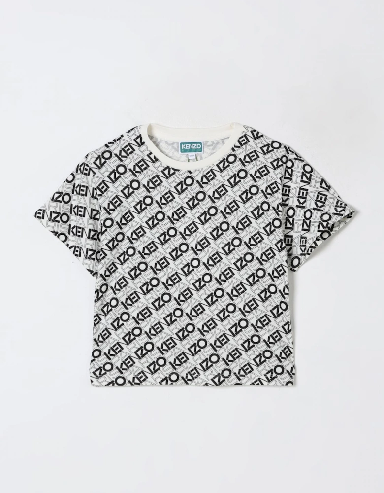 Kids AllOver Logo Print TShirt
