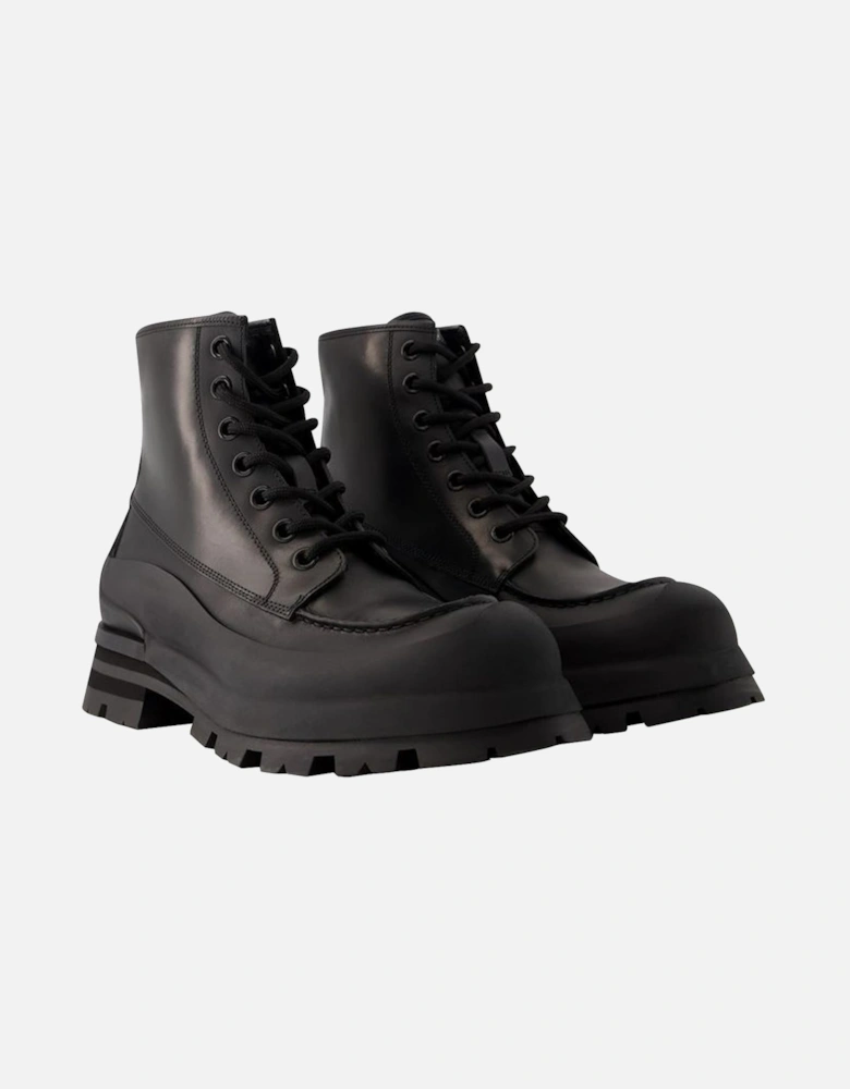 LaceUp Leather Boots