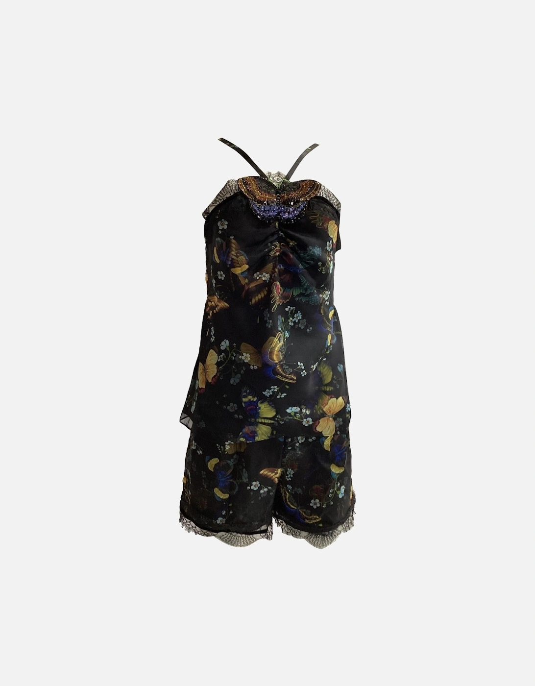 Butterfly Print Silk Pajama Set, 11 of 10