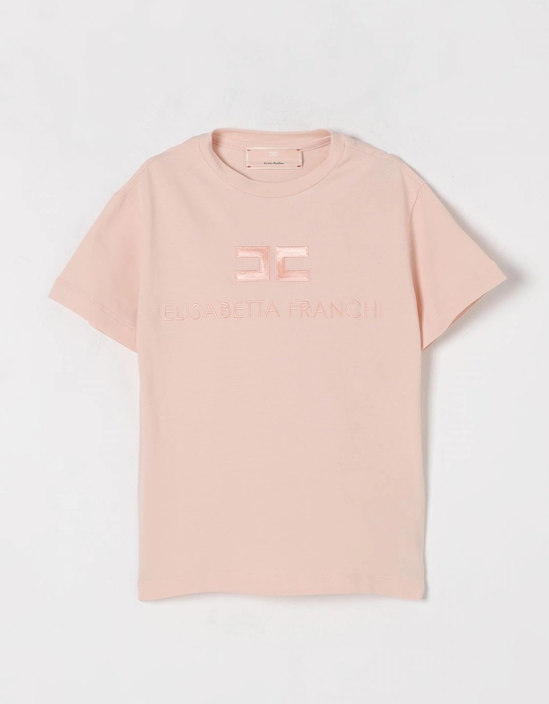Girls Short Sleeve Embossed Logo Tee