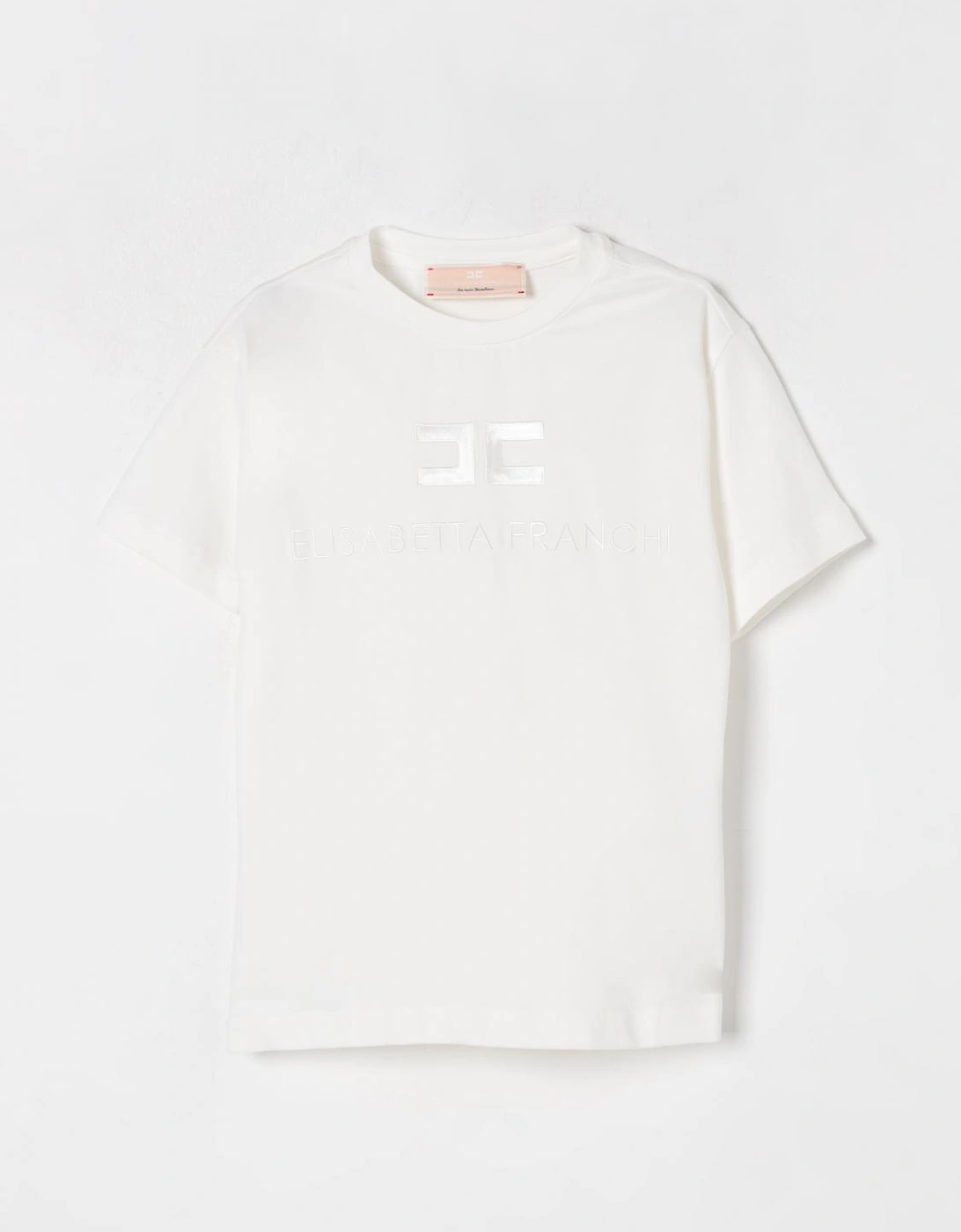Girls Short Sleeve Embossed Logo Tee, 8 of 7