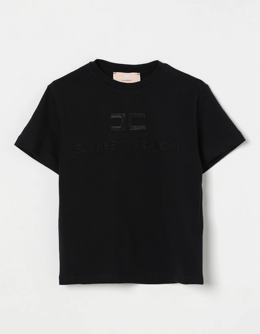 Girls Short Sleeve Embossed Logo Tee