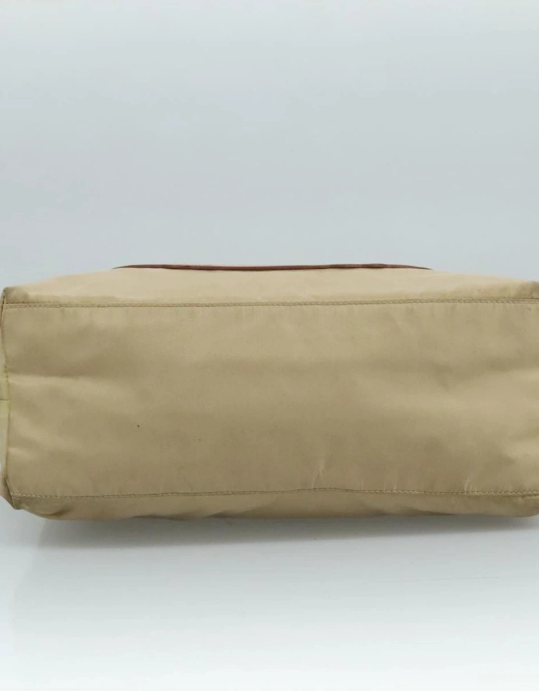 Leather Trim Shoulder Bag