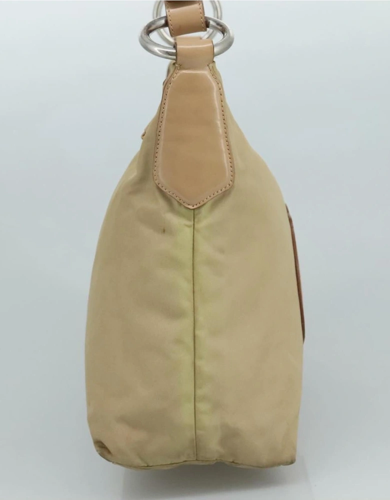 Leather Trim Shoulder Bag