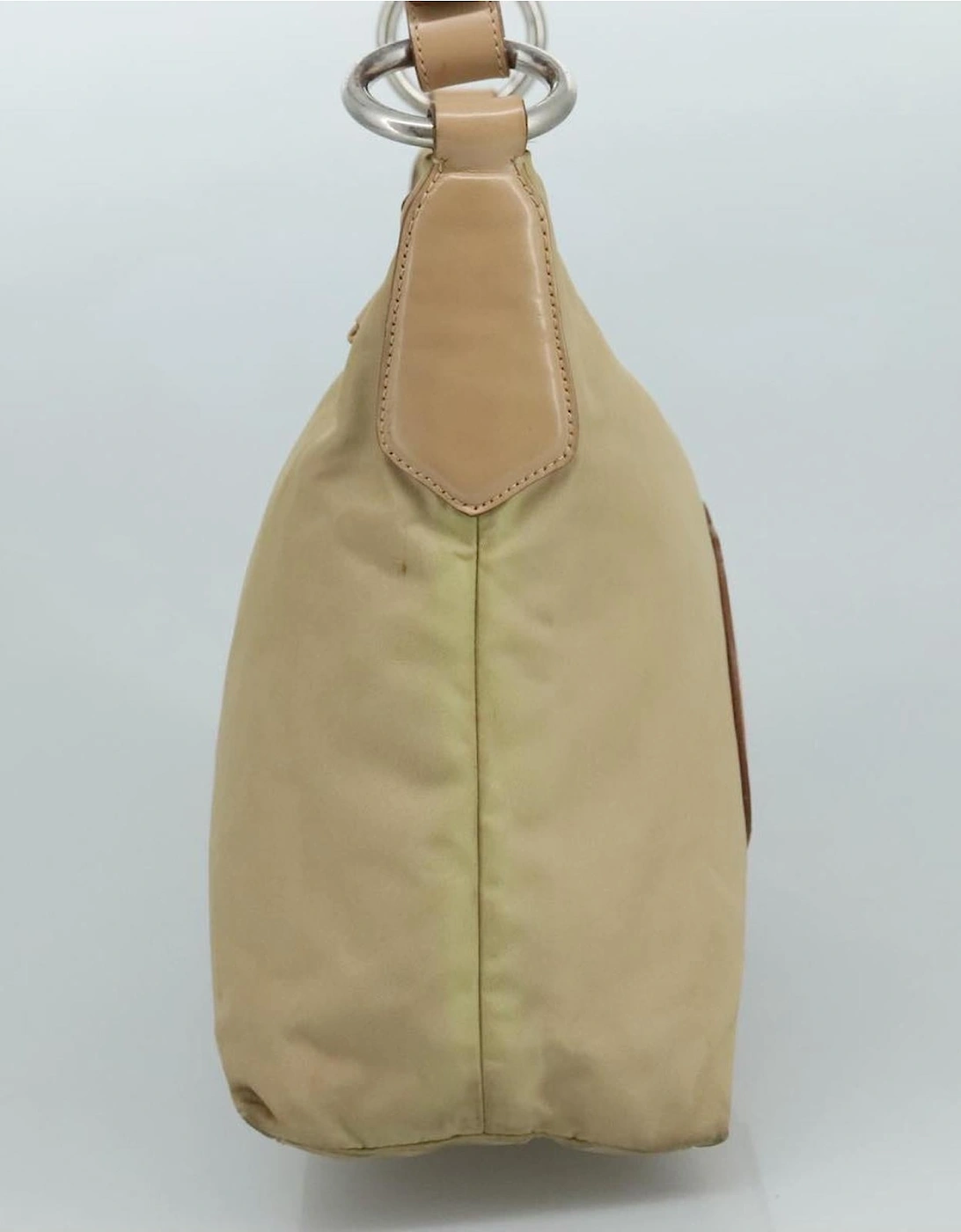 Leather Trim Shoulder Bag