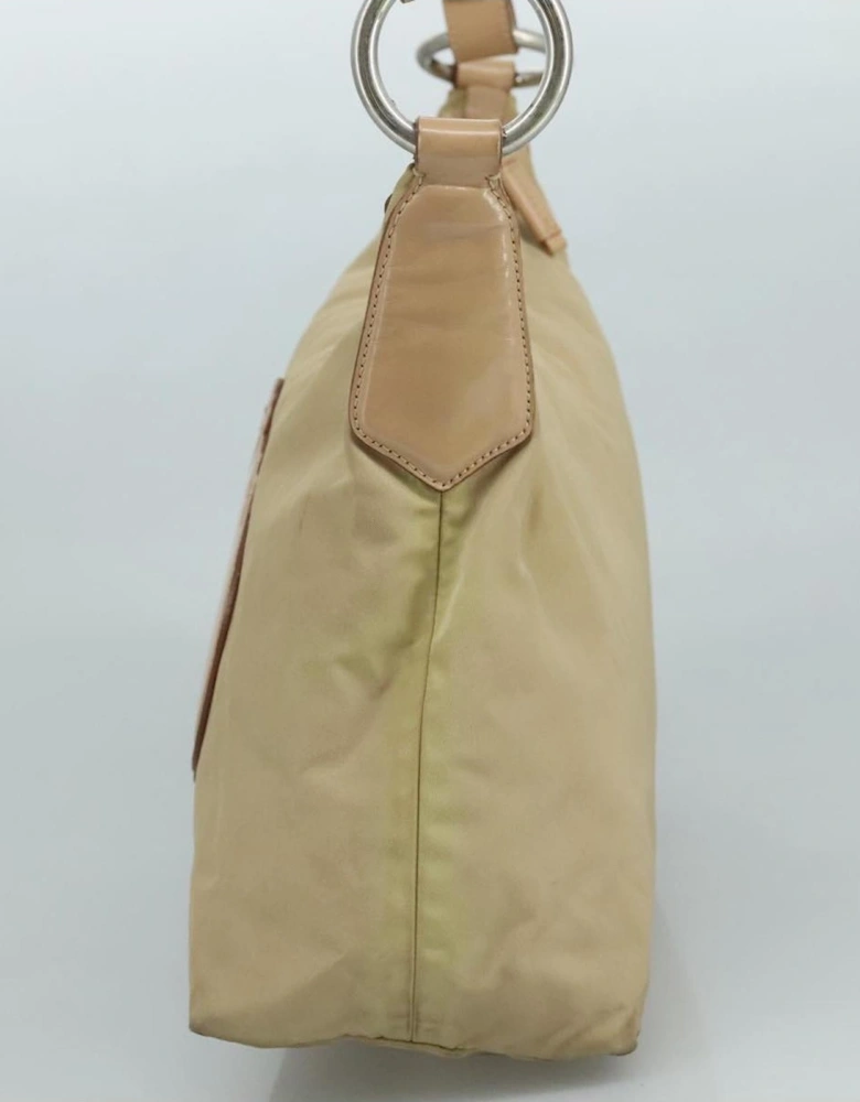 Leather Trim Shoulder Bag