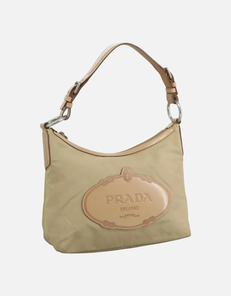 Leather Trim Shoulder Bag
