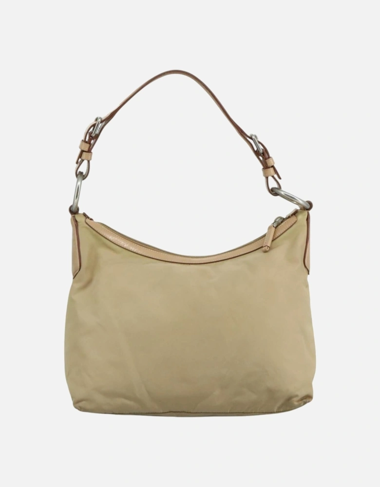 Leather Trim Shoulder Bag