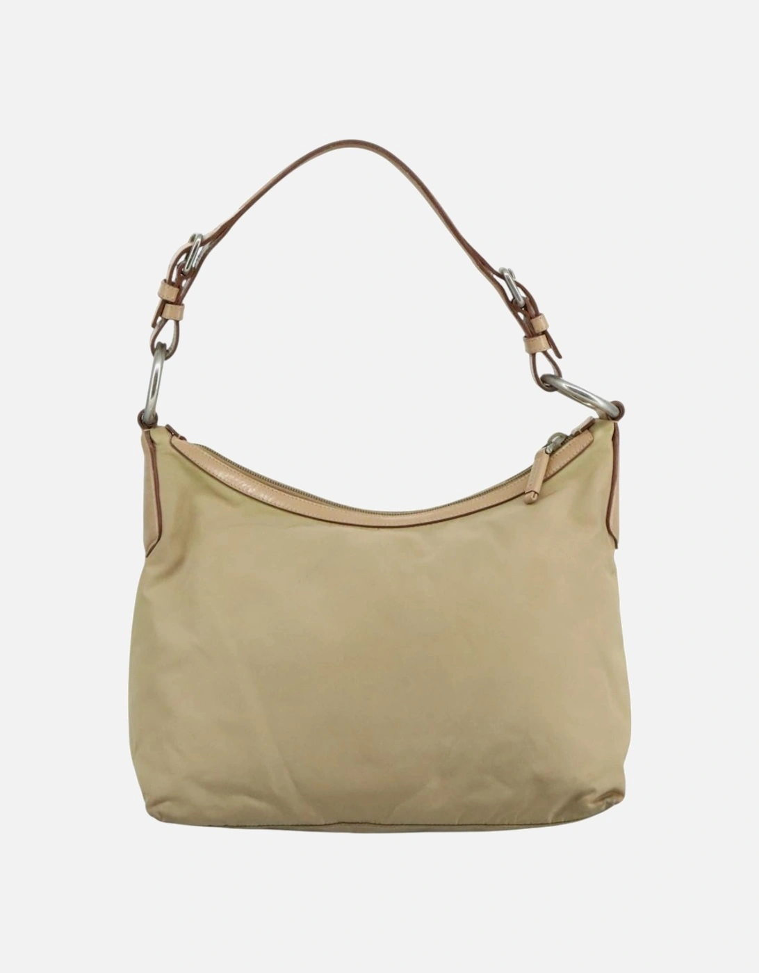 Leather Trim Shoulder Bag