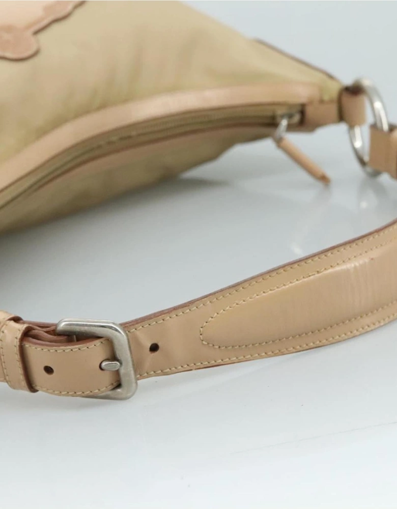 Leather Trim Shoulder Bag