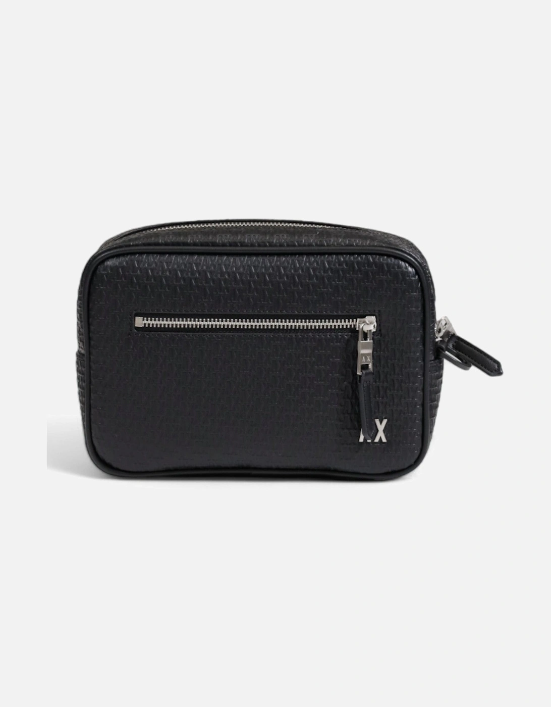 Mens AX Embossed Leather Clutch, 4 of 3