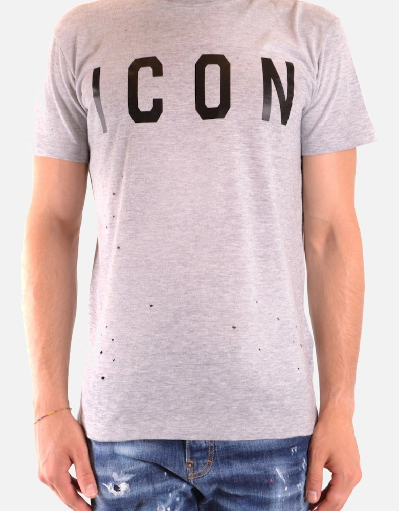 ICON Graphic Tee Distressed Detail