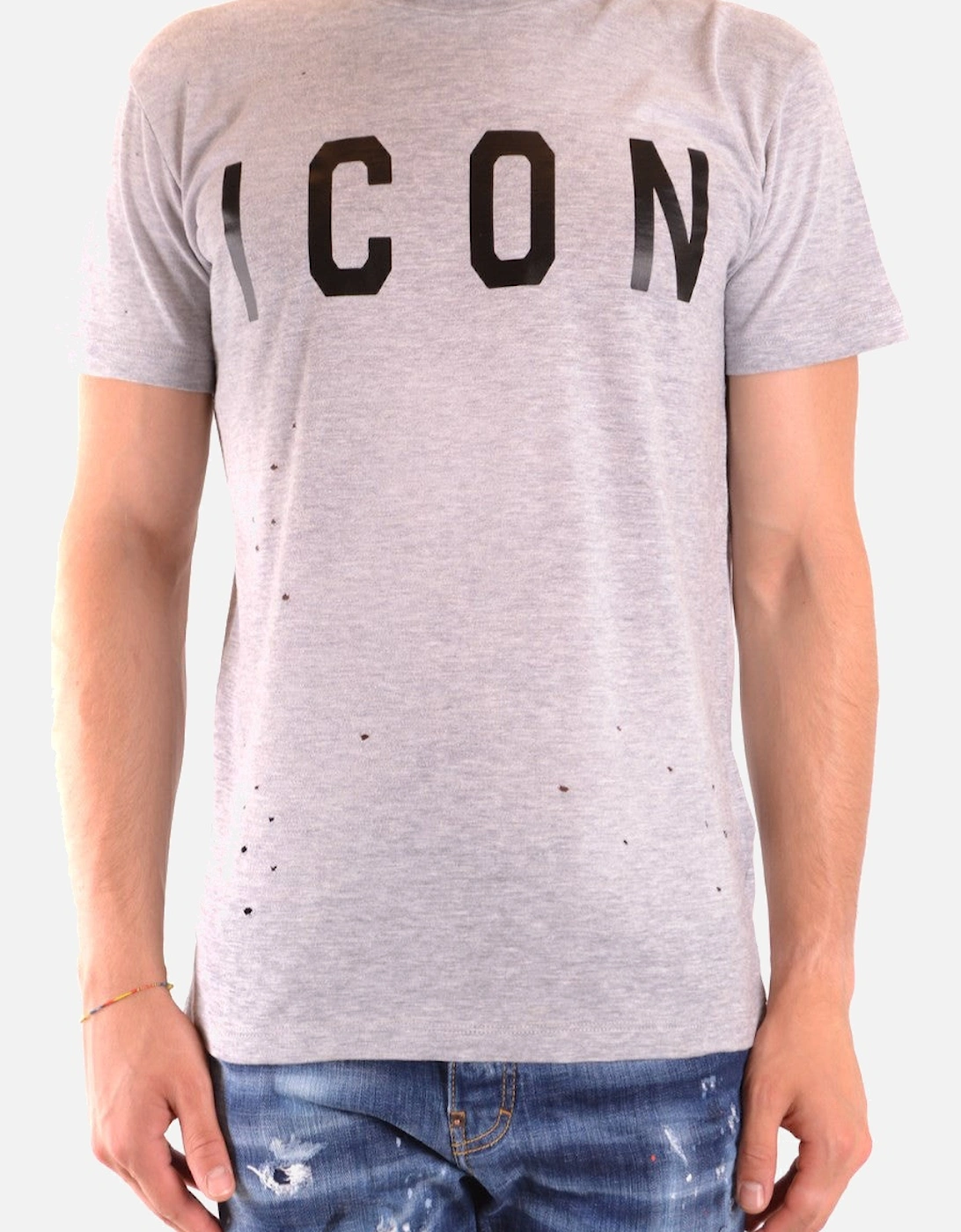 ICON Graphic Tee Distressed Detail