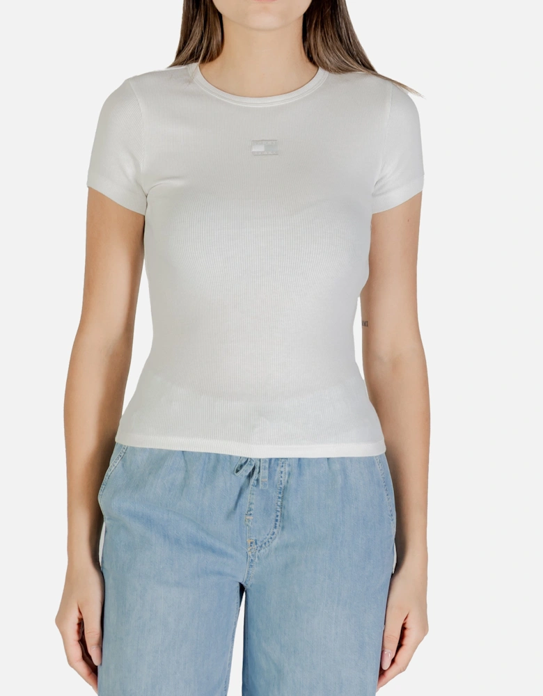 Ribbed Short Sleeve Slim Fit Tee