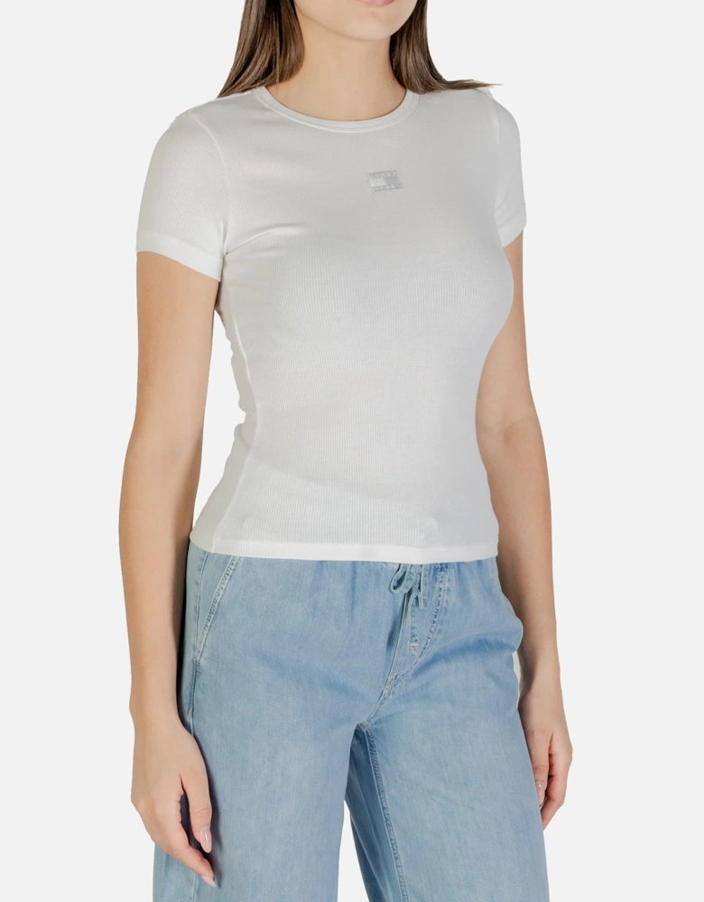 Ribbed Short Sleeve Slim Fit Tee