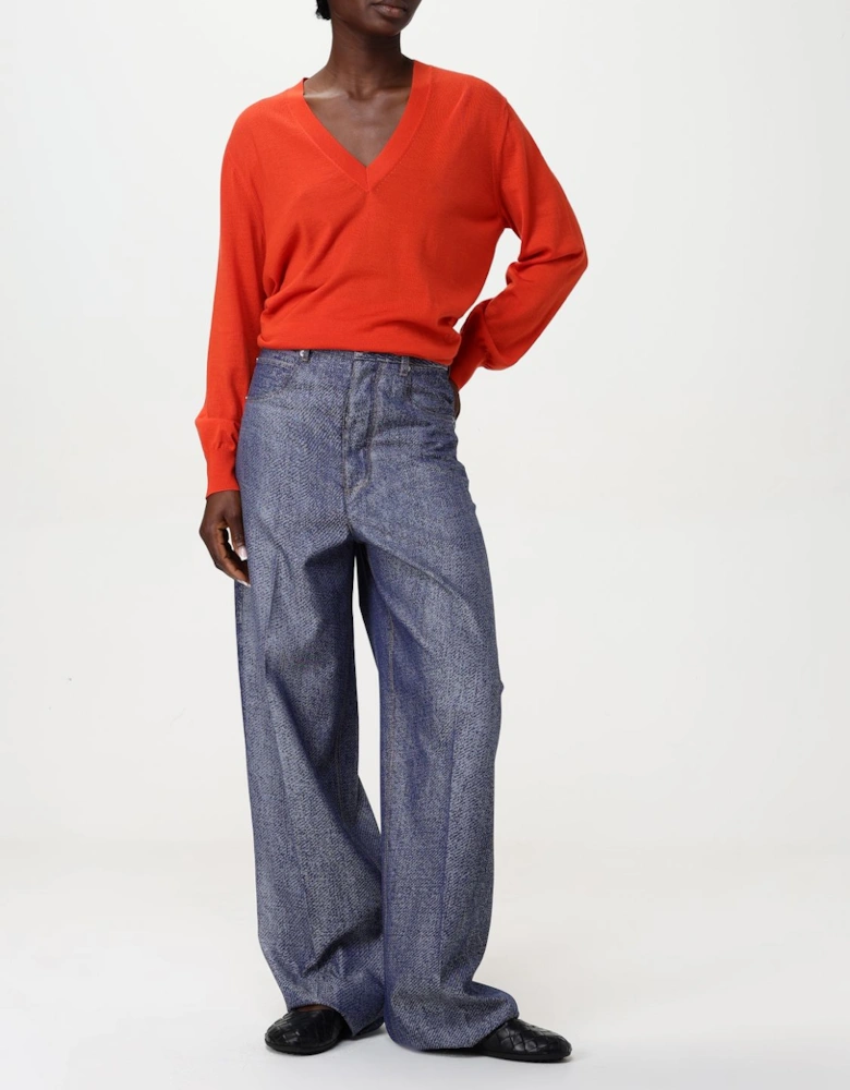 VNeck Knit Wool Sweater
