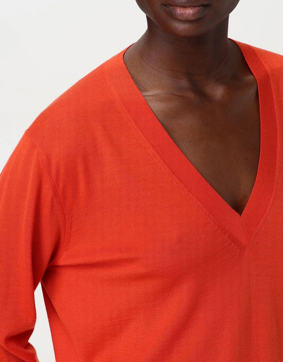 VNeck Knit Wool Sweater