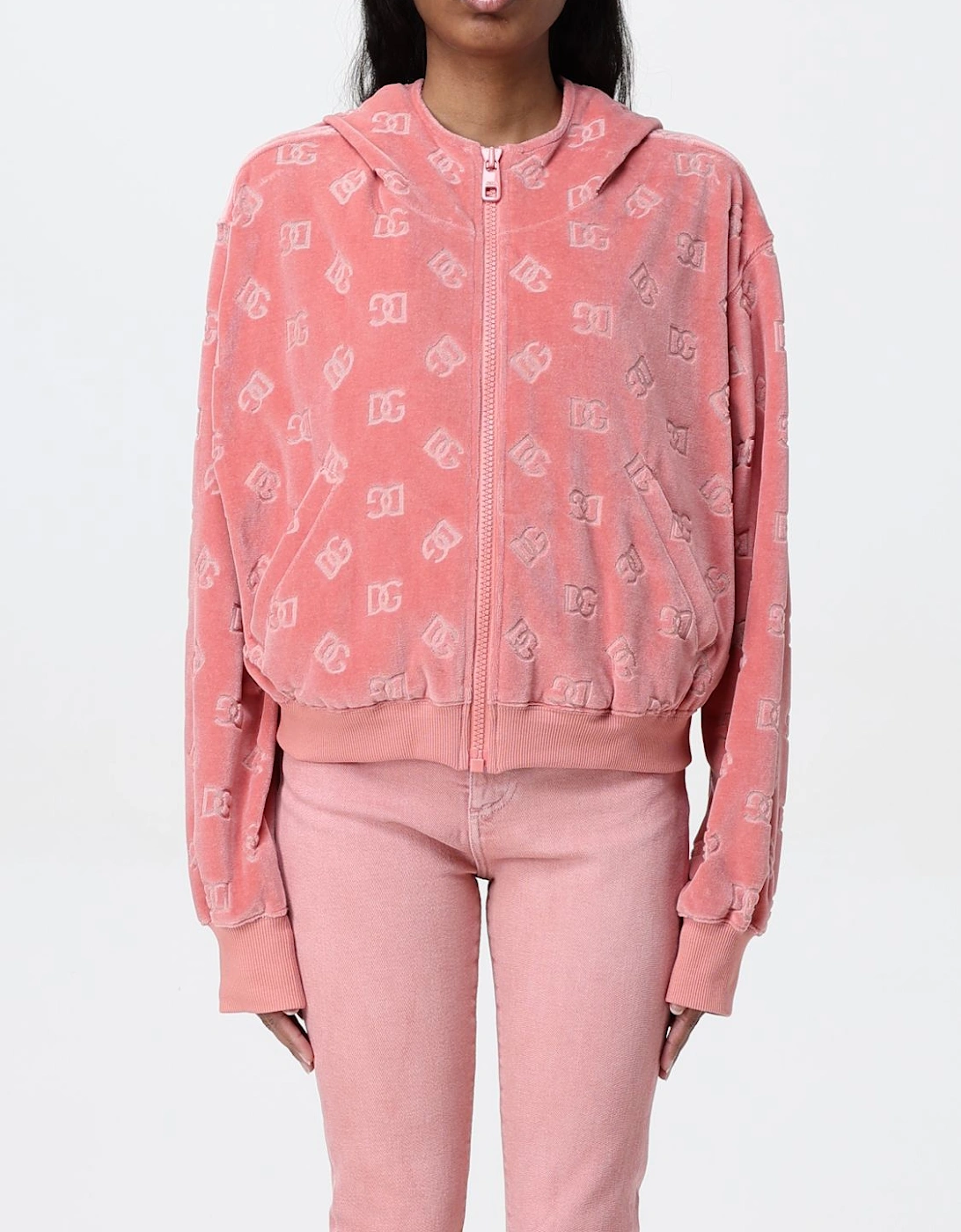 Dolce  Gabbana Logo Velour Hoodie, 6 of 5