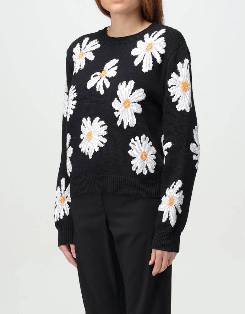 Daisy Appliqu Knit Sweater