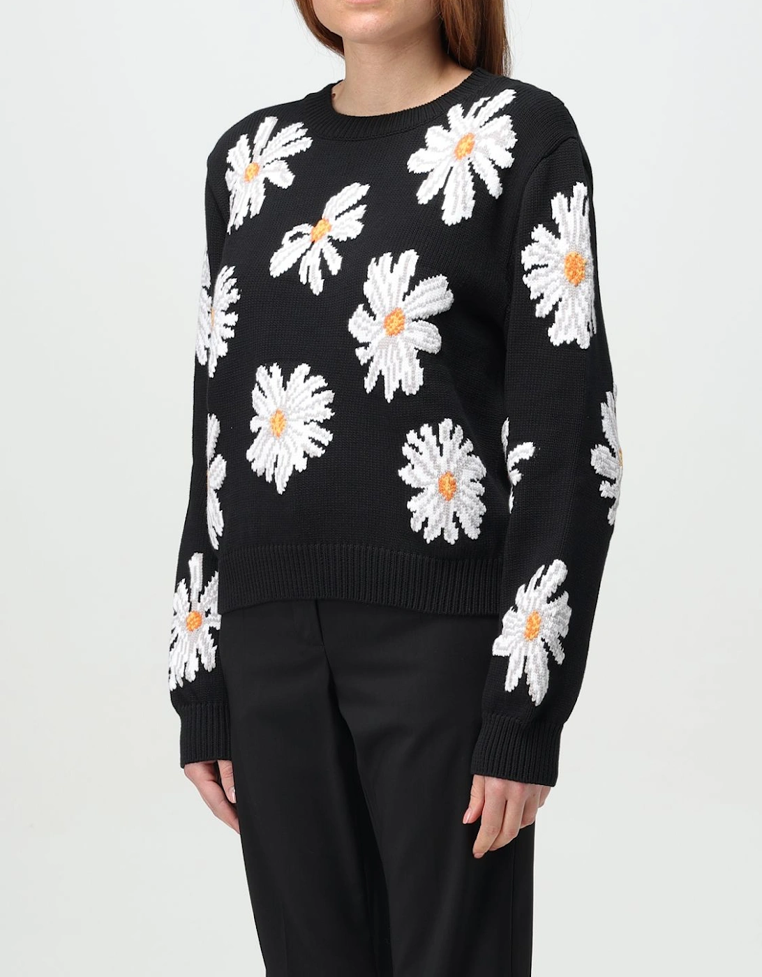 Daisy Appliqu Knit Sweater