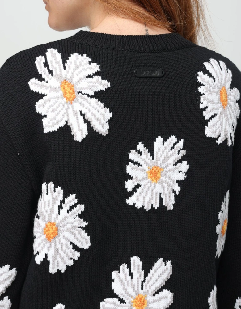 Daisy Appliqu Knit Sweater
