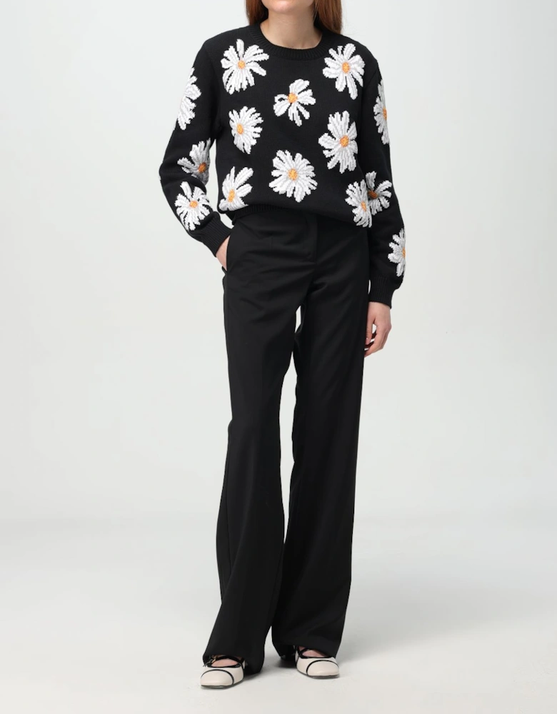 Daisy Appliqu Knit Sweater