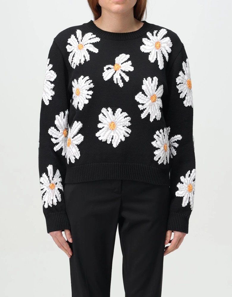 Daisy Appliqu Knit Sweater