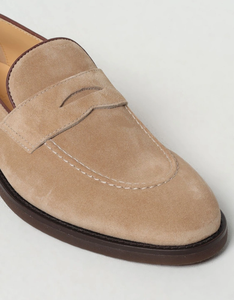 Suede Leather Penny Loafers
