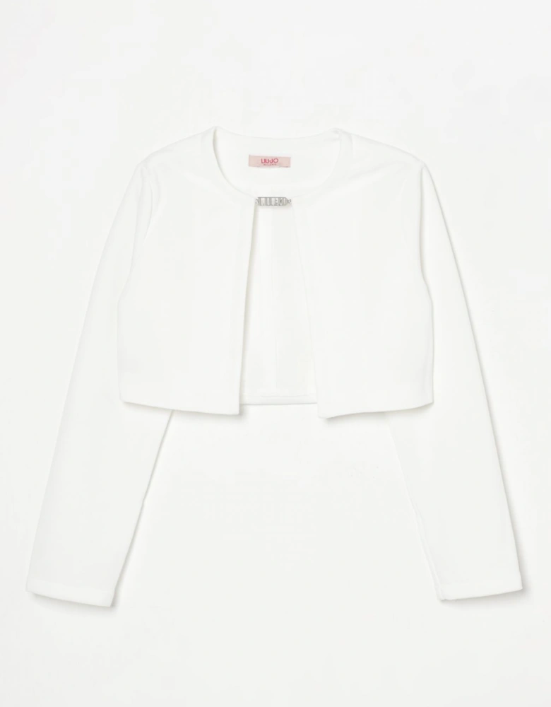 Girls Bolero Rhinestone Detail
