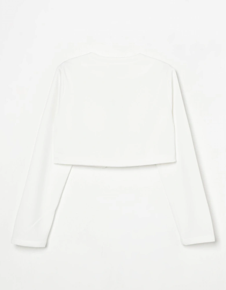 Girls Bolero Rhinestone Detail