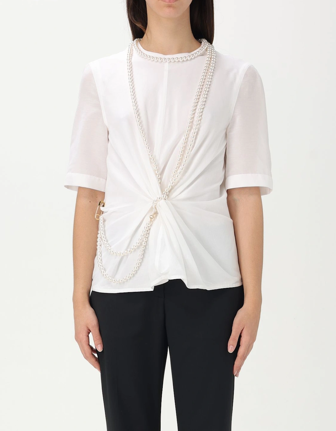 Designer Embellished Cotton Poplin Shirt, 6 of 5