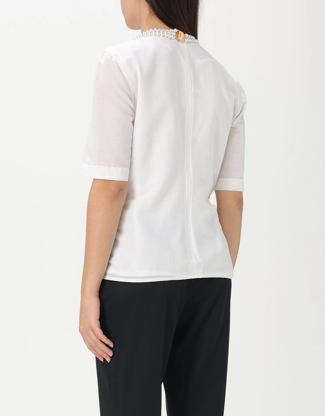Designer Embellished Cotton Poplin Shirt