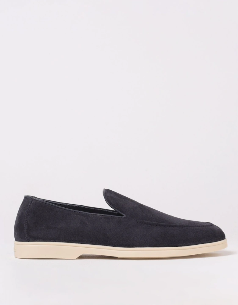 Slip-On Loafers with Suede Upper and Leather Sole Casual Style