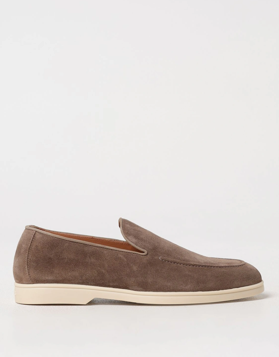 Slip-On Loafers with Suede Upper and Leather Sole Casual Style
