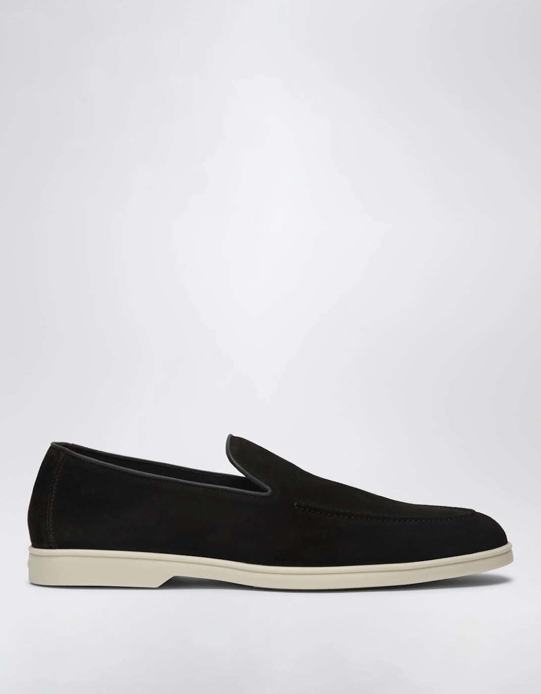 Slip-On Loafers with Suede Upper and Leather Sole Casual Style