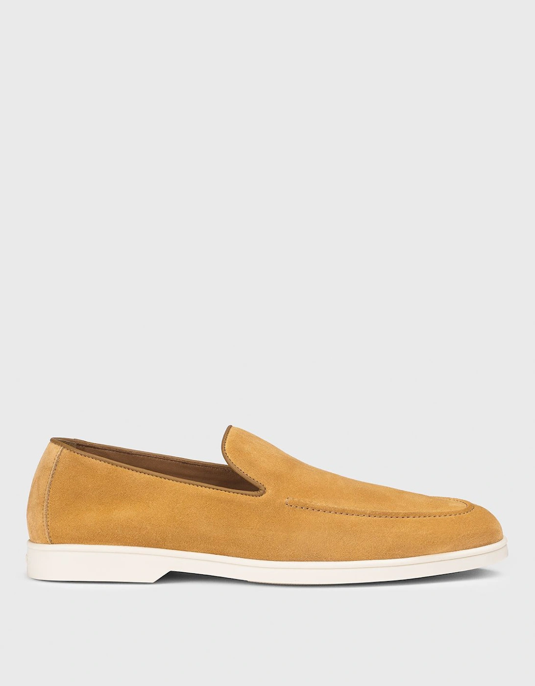 Slip-On Loafers with Suede Upper and Leather Sole Casual Style