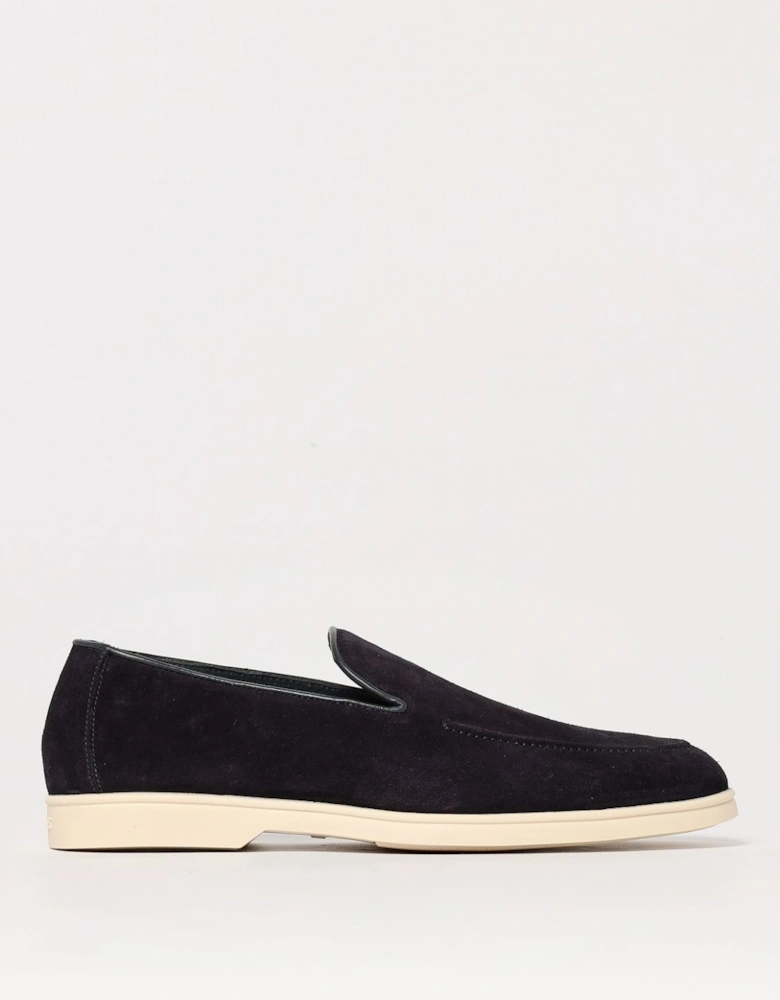 Slip-On Loafers with Suede Upper and Leather Sole Casual Style