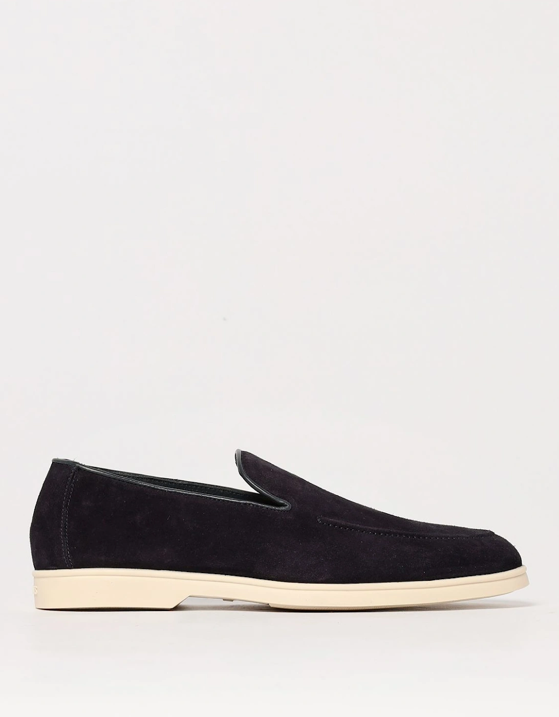 Slip-On Loafers with Suede Upper and Leather Sole Casual Style