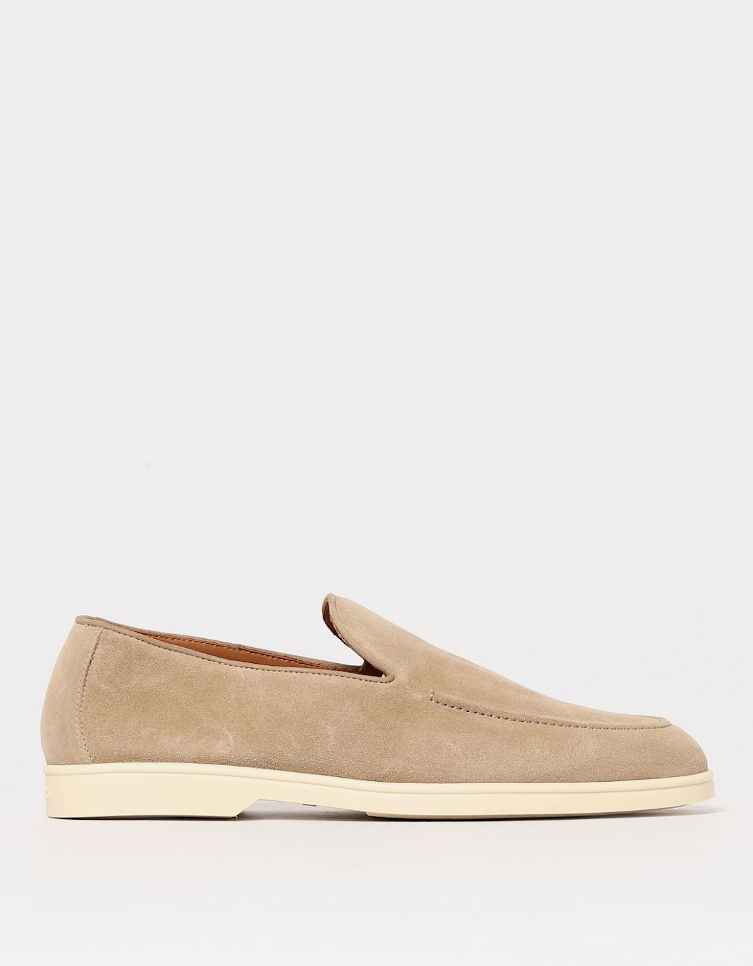 Slip-On Loafers with Suede Upper and Leather Sole Casual Style