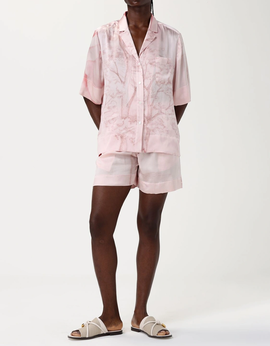 Silk Shorts Relaxed Fit