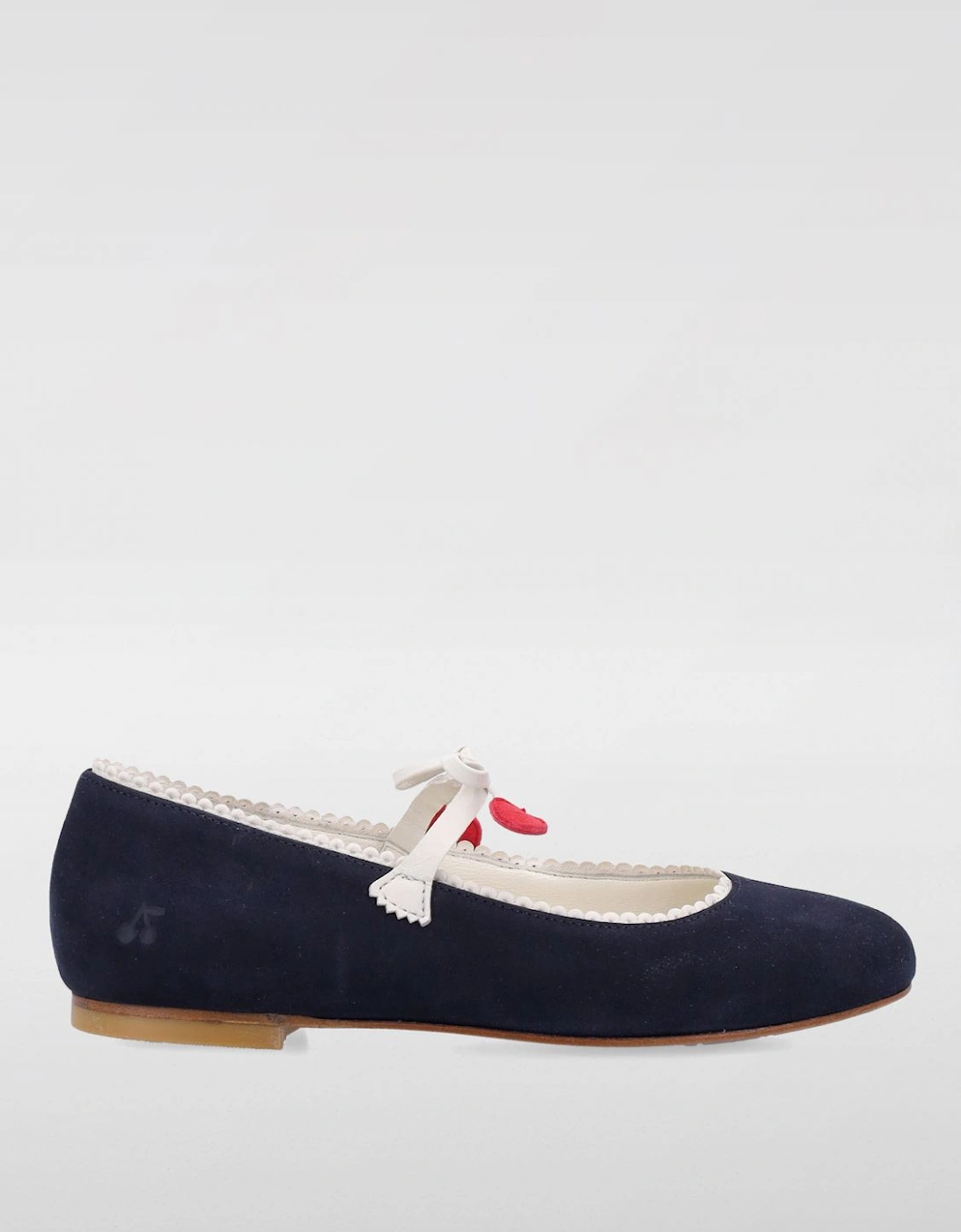 Girls Suede Mary Janes Heart Accents, 4 of 3